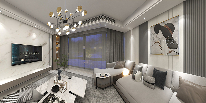 龍工設計-双流  十里画卷-装修设计方案