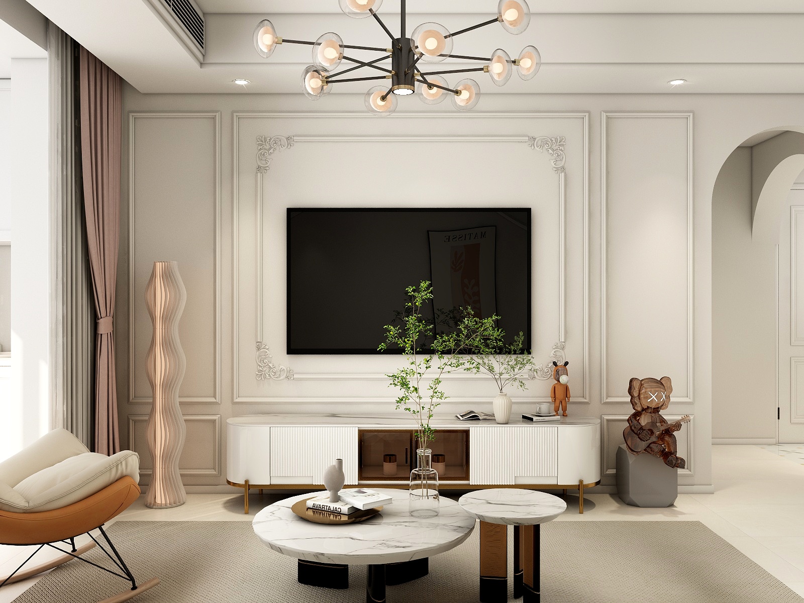 刘喜双-睿力-7栋简欧73㎡2室-装修设计方案