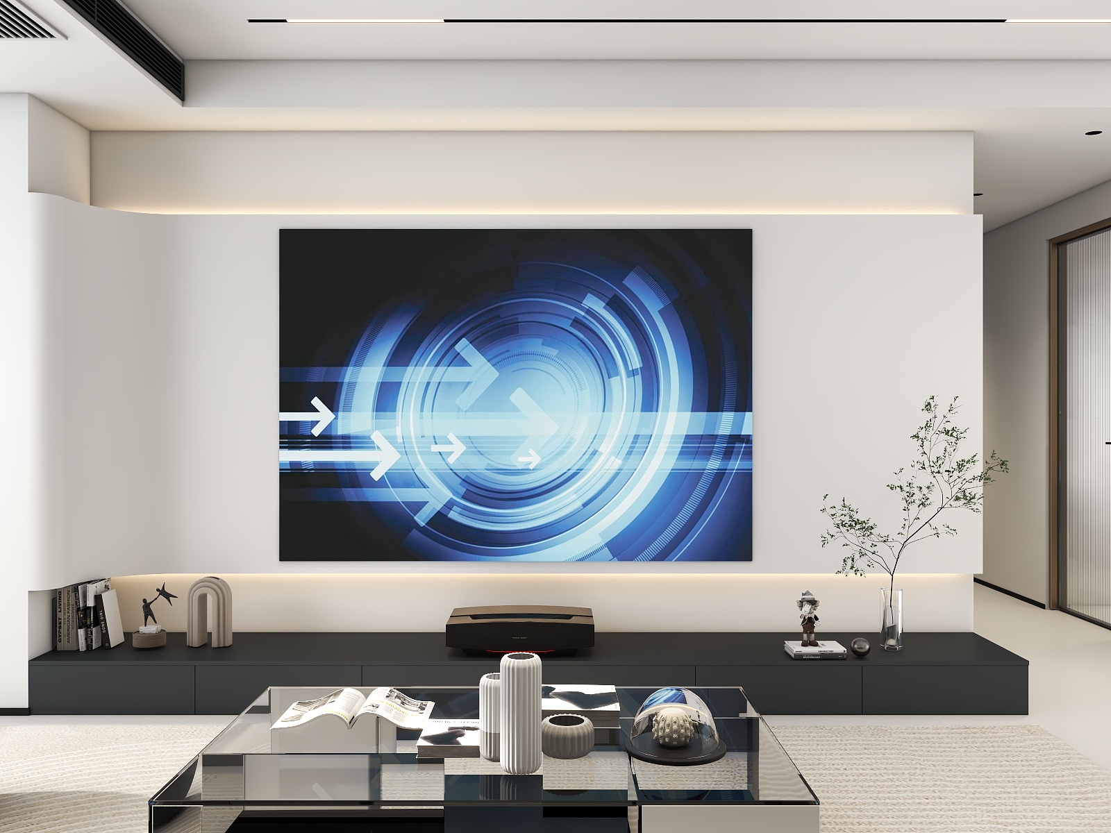 刘喜双-问天现代简约125㎡3室-装修设计方案