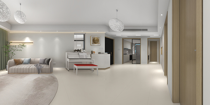 石文科空间设计-颐景园 126平·原木奶油风-11.14-装修设计方案