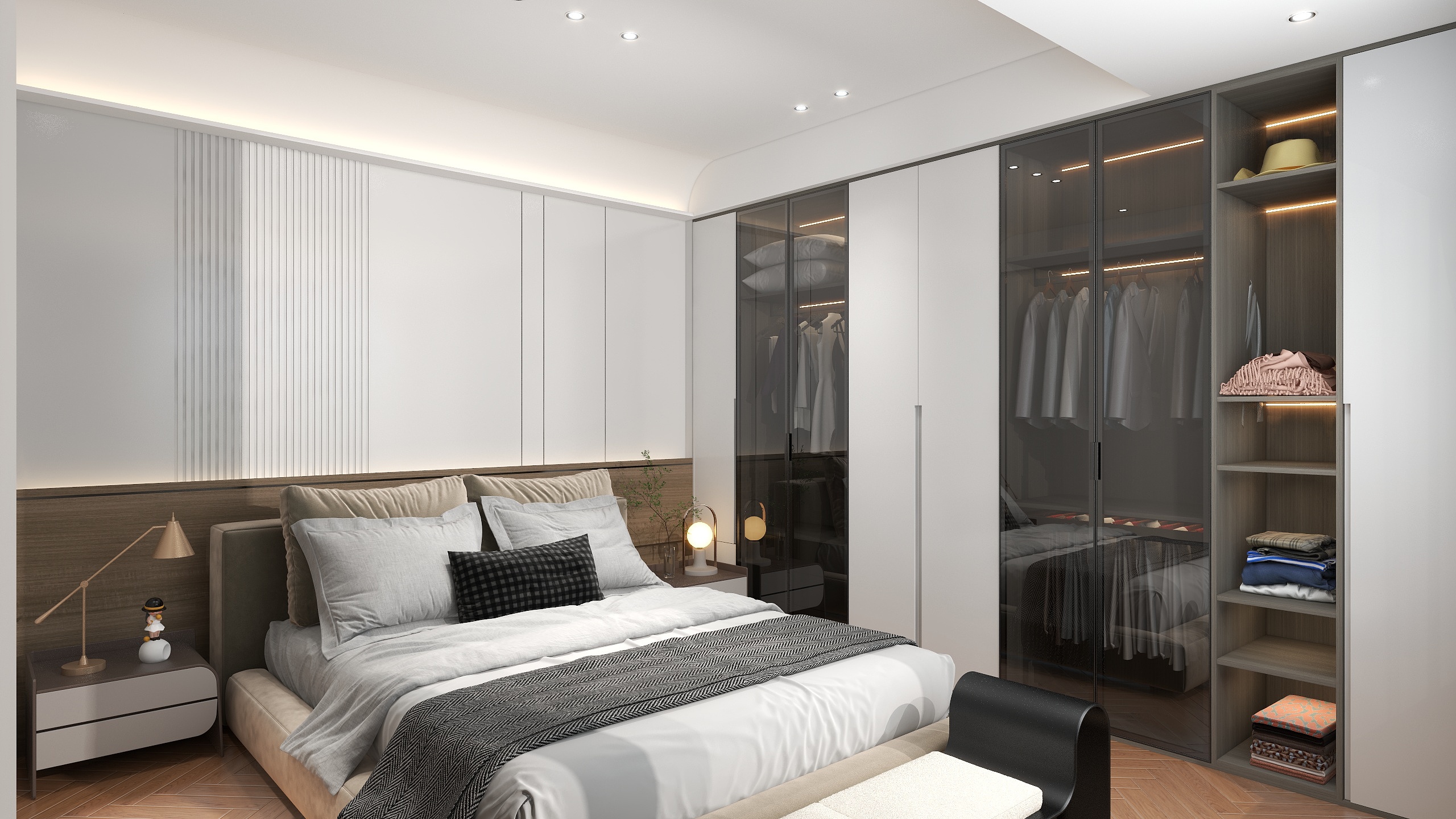 严先生YAN-龙湖主卧室装修效果图