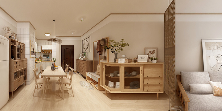 恒之行设计a田-中梁.国宾府14-302-装修设计方案