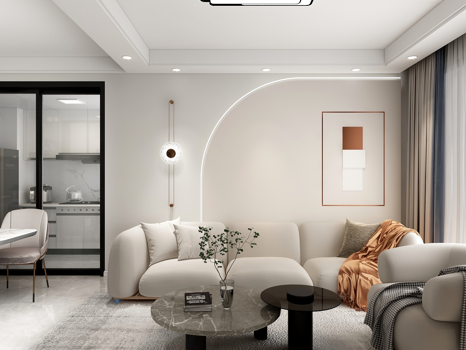 韩央央-永康上东首府72㎡2室-装修设计方案