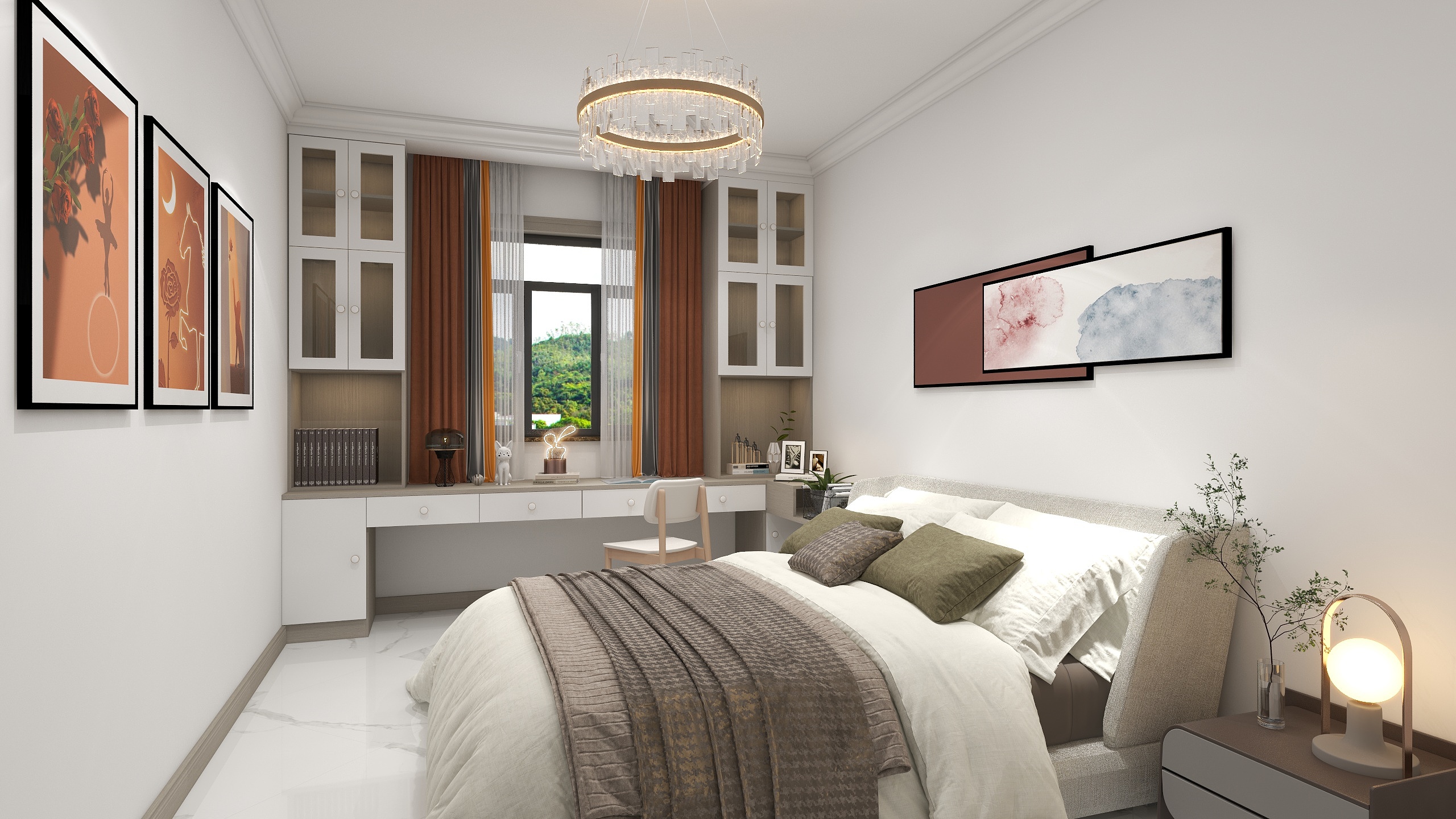 毛毛雨工作室-114㎡东城华府现代简约3居室-装修设计方案