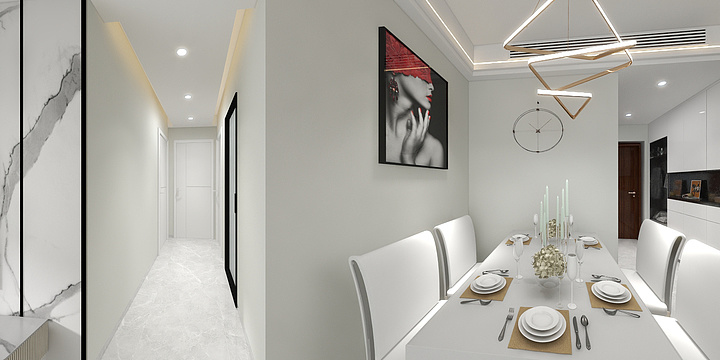 张辉-融创云水观棠花园82㎡1室-装修设计方案