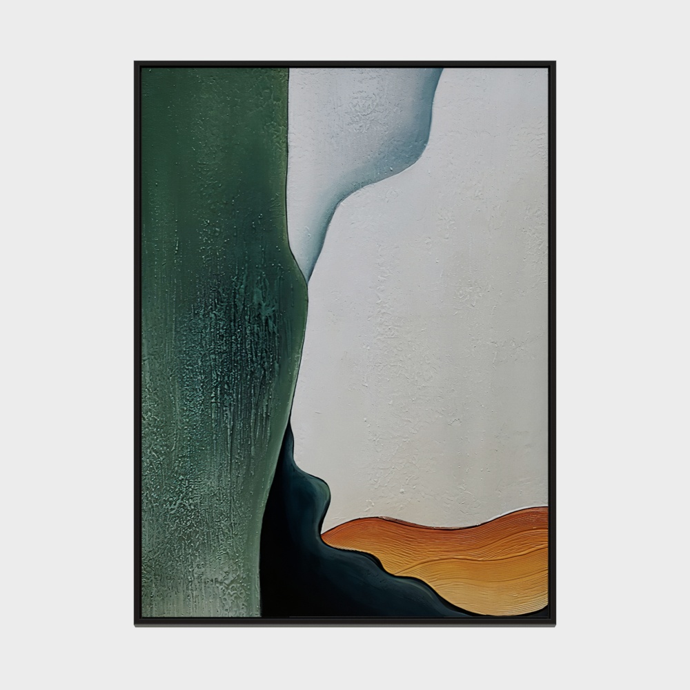 龙匠饰家-北欧现代简约系列-长方形装饰画-390