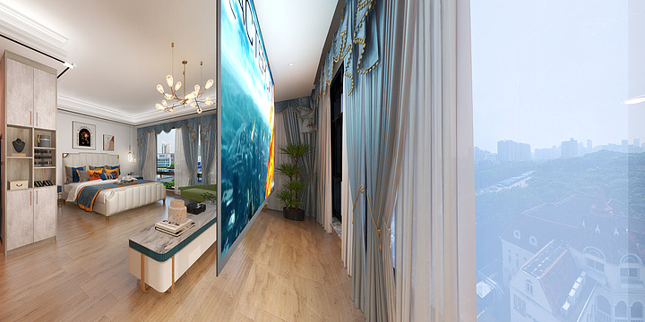 心一境致設計服务部-钻石豪苑3栋四层效果 -副本-装修设计方案