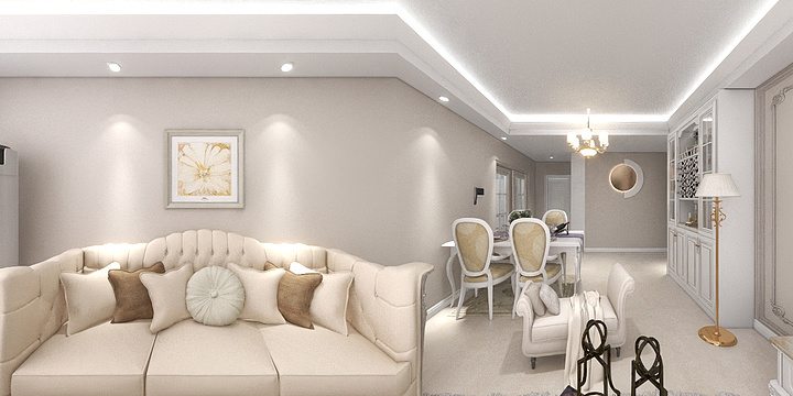 AHU非慧员设计工作室-坤和美居简欧风格-甄选版-装修设计方案