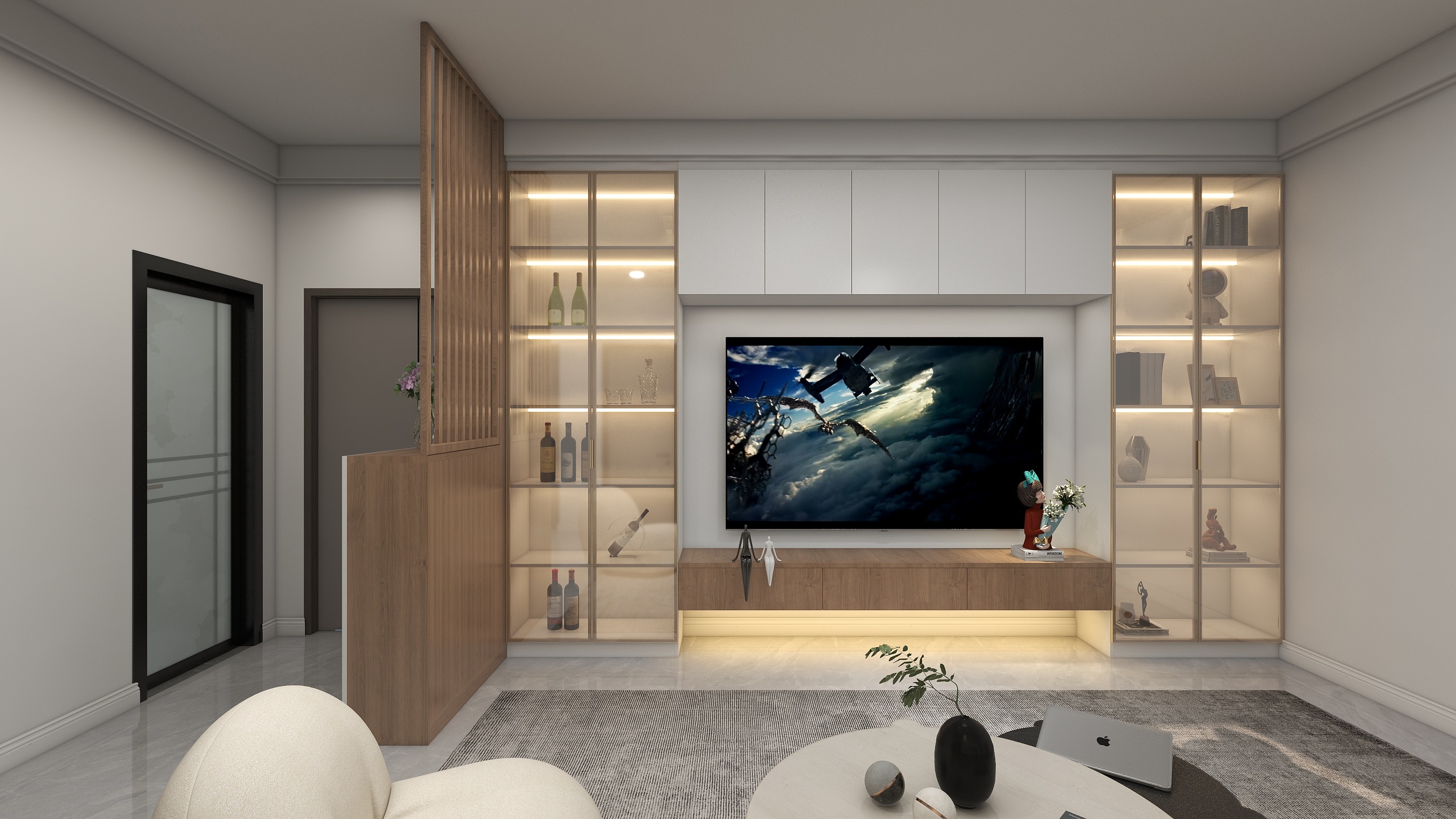 yang0909-汇宝花园78㎡2室-装修设计方案