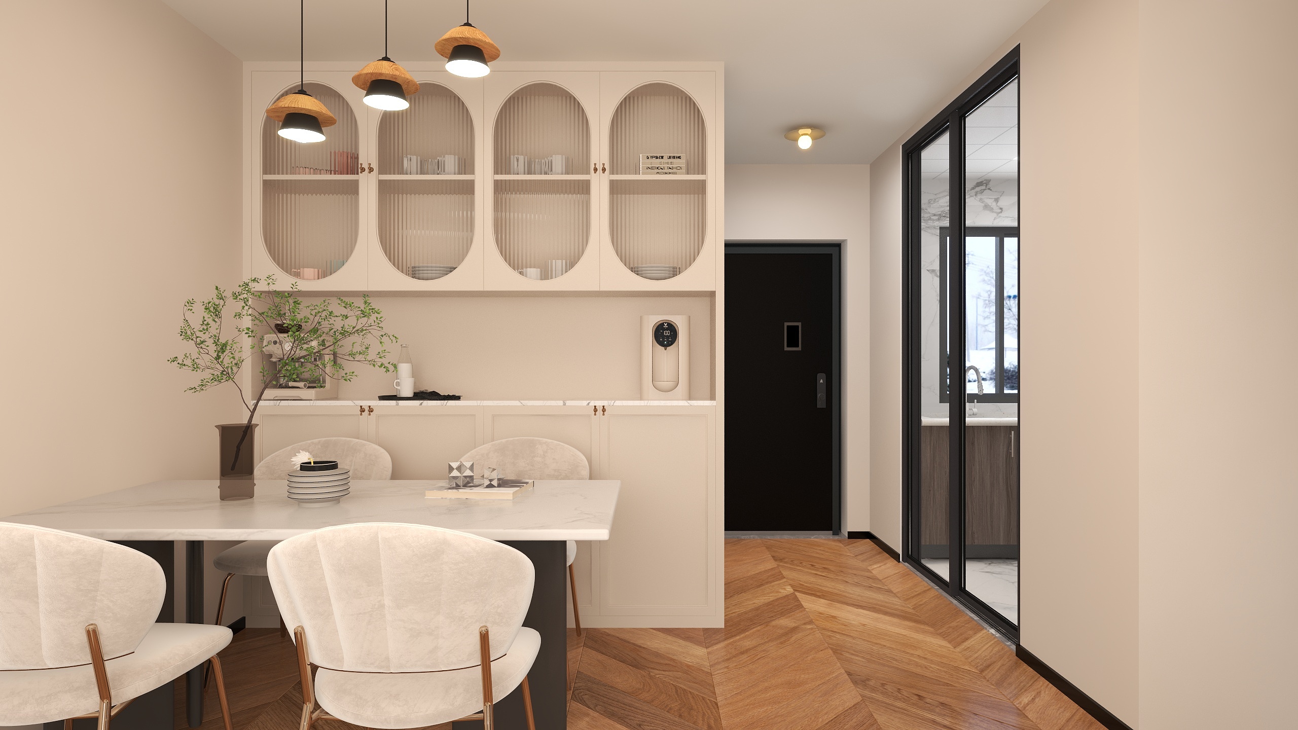 童伟-德信海德公园83.00㎡A2’3室2厅1卫1厨-装修设计方案