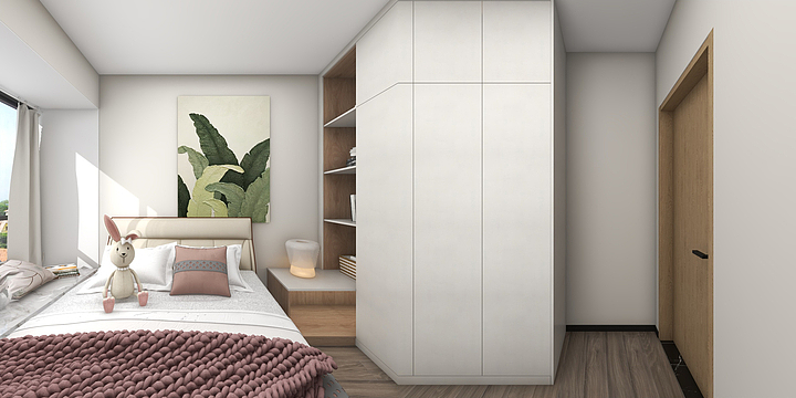 五华伊恋全屋定制-129锦麟峯荟奶油风-装修设计方案