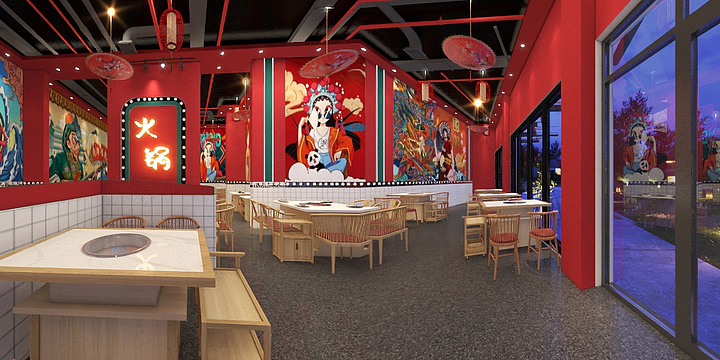 嘉城装饰设计-潮火锅-装修设计方案