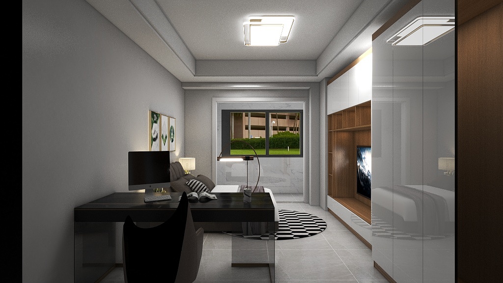 皇轩全屋定制黄琳-万科锦鲤19楼公寓-装修设计方案