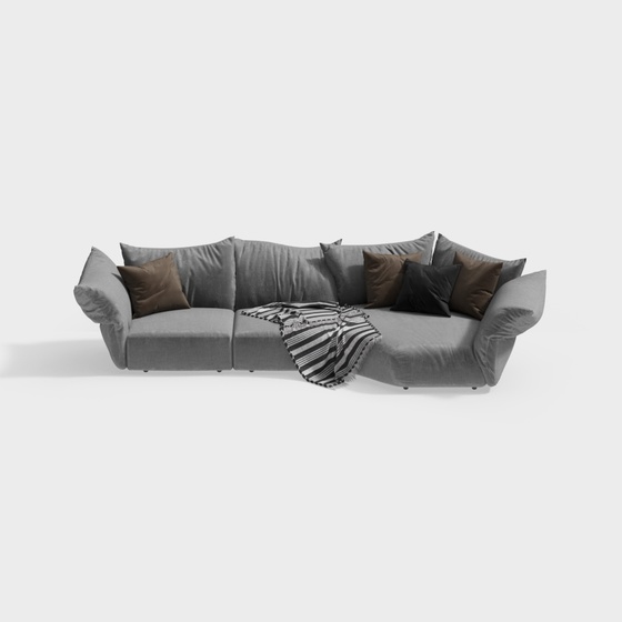 Italian minimalist light sofa
