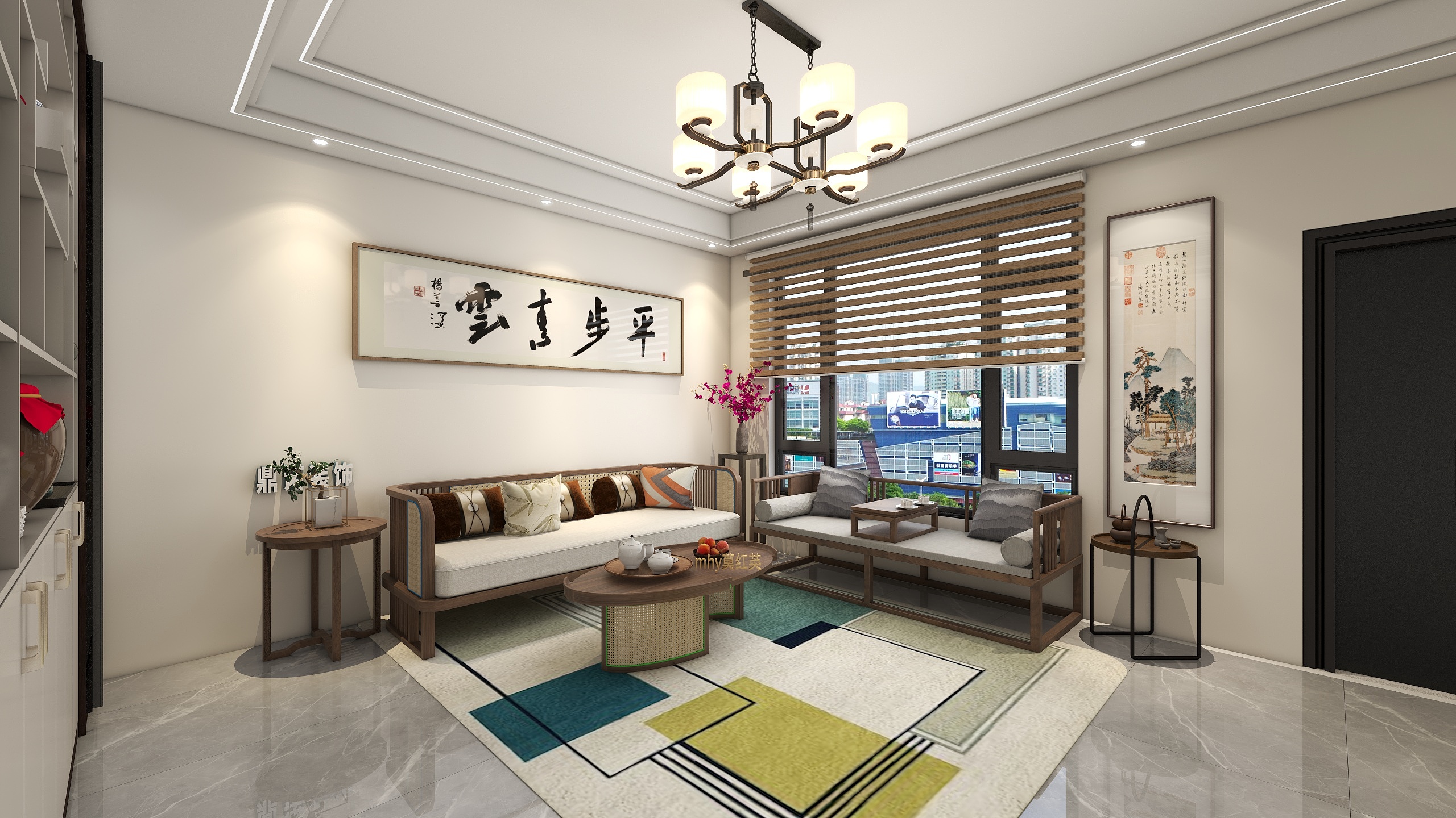 虹苑设计莫红英-碧桂园-新中式阿强别墅-装修设计方案