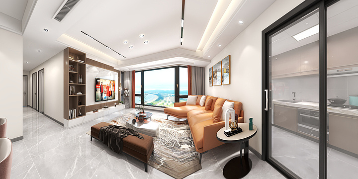金哲全案設計-长田新苑杨华效果图-装修设计方案