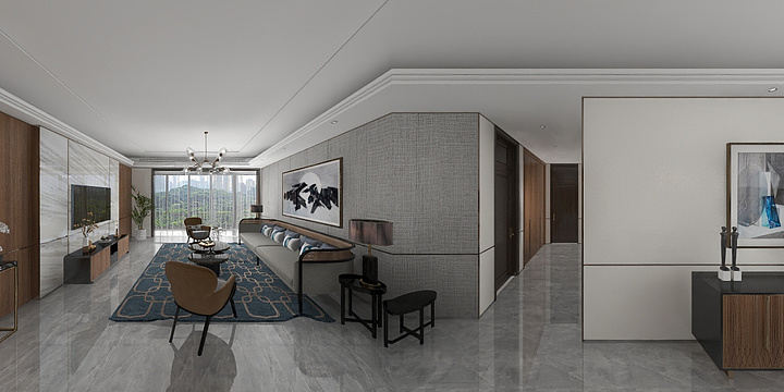 跑的没蜗牛快-模板副本-211方现代中式全屋-装修设计方案