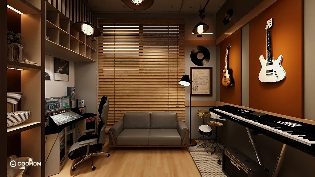 NoormArcInterioR的装修设计方案:Music Studio