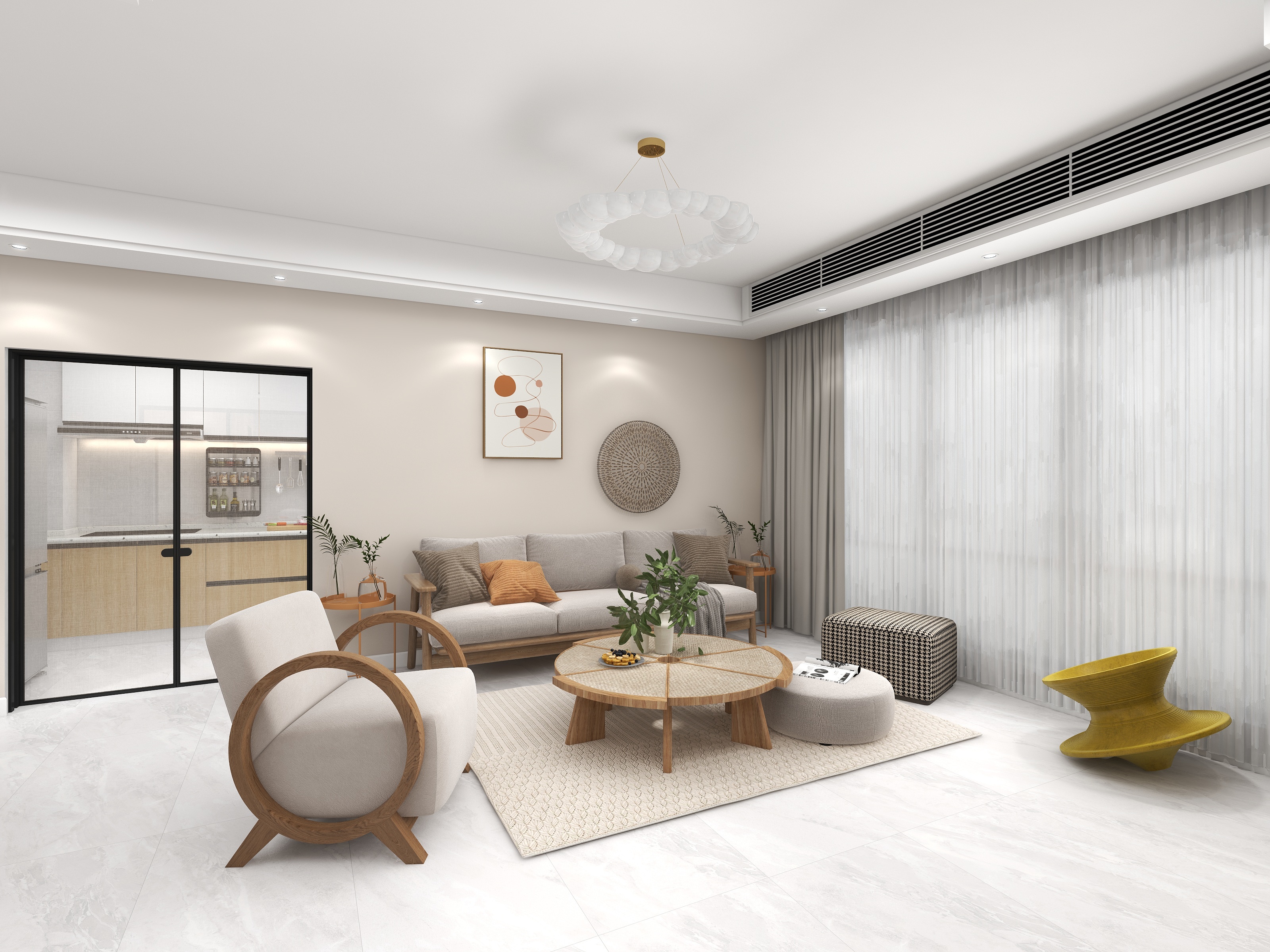 卞青艳-蔚来城三室北欧风-装修设计方案