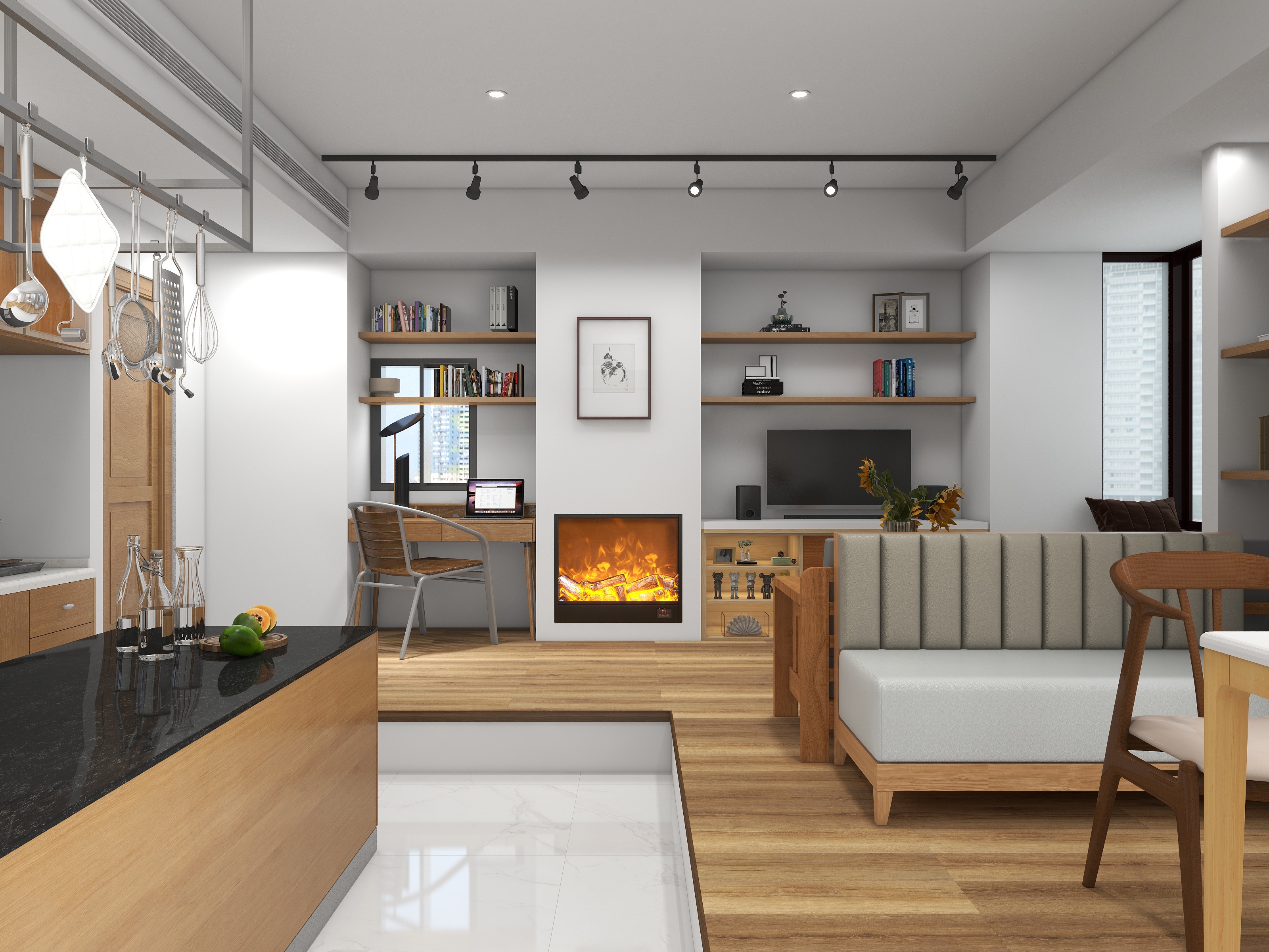 允明-日式-现代简约90平-装修设计方案