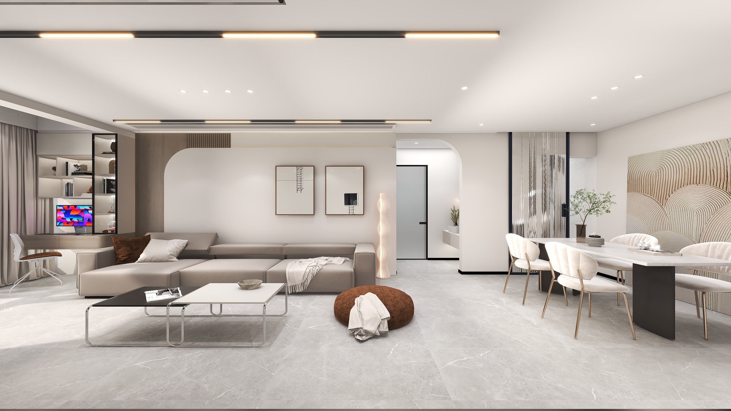 北宸123-国投·襄阳院子117㎡3室-装修设计方案