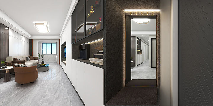 于忠祥-尚北雅苑三房设计.dwg-装修设计方案