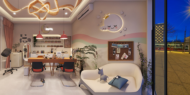 黄海龙HBOS-怡美  美甲  美容-装修设计方案