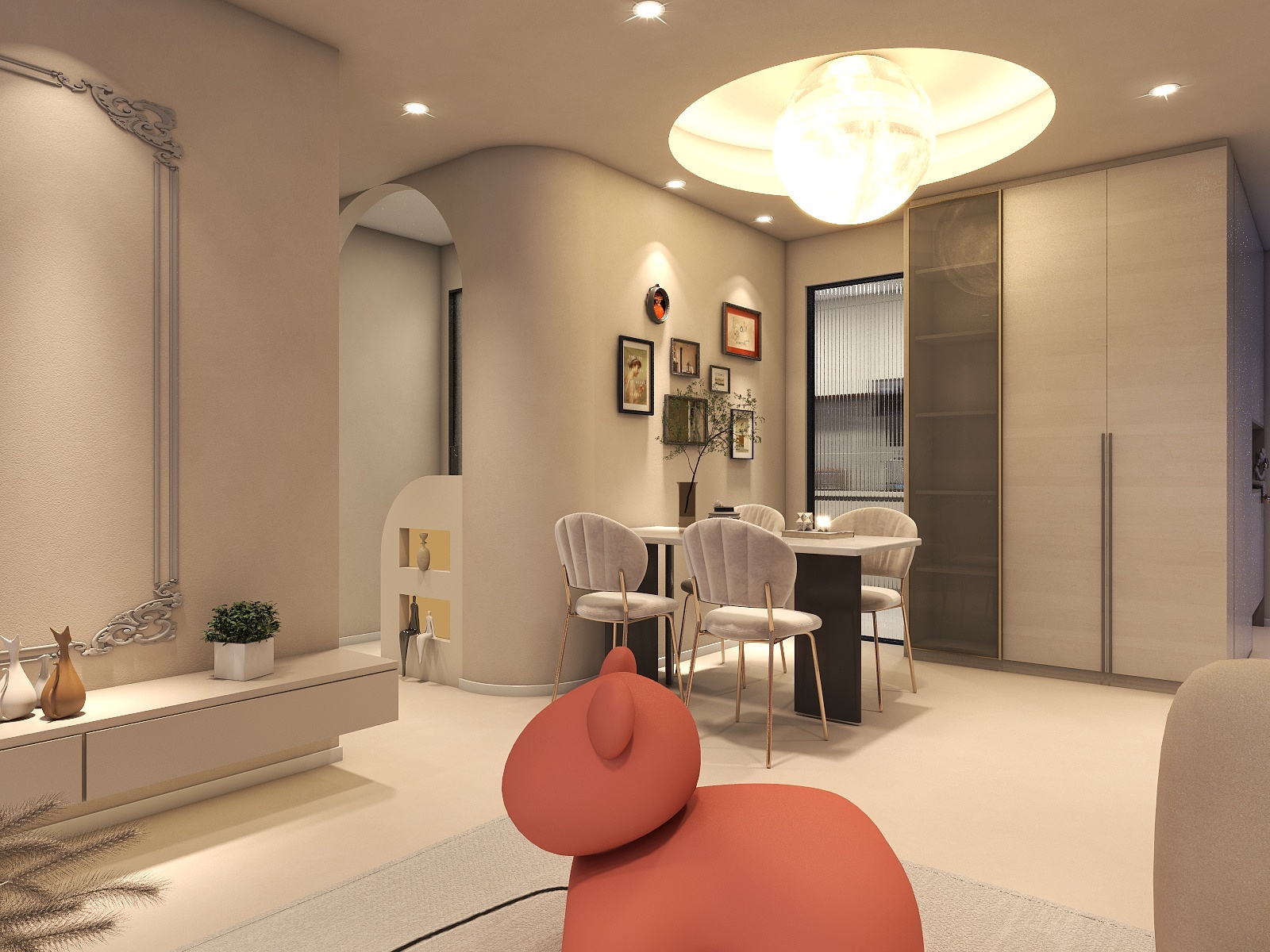 骑龙的少年-金域府公园里混搭98㎡3室-装修设计方案