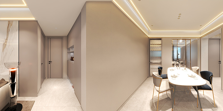 保定原筑装饰-容东.春华庭轻奢-装修设计方案