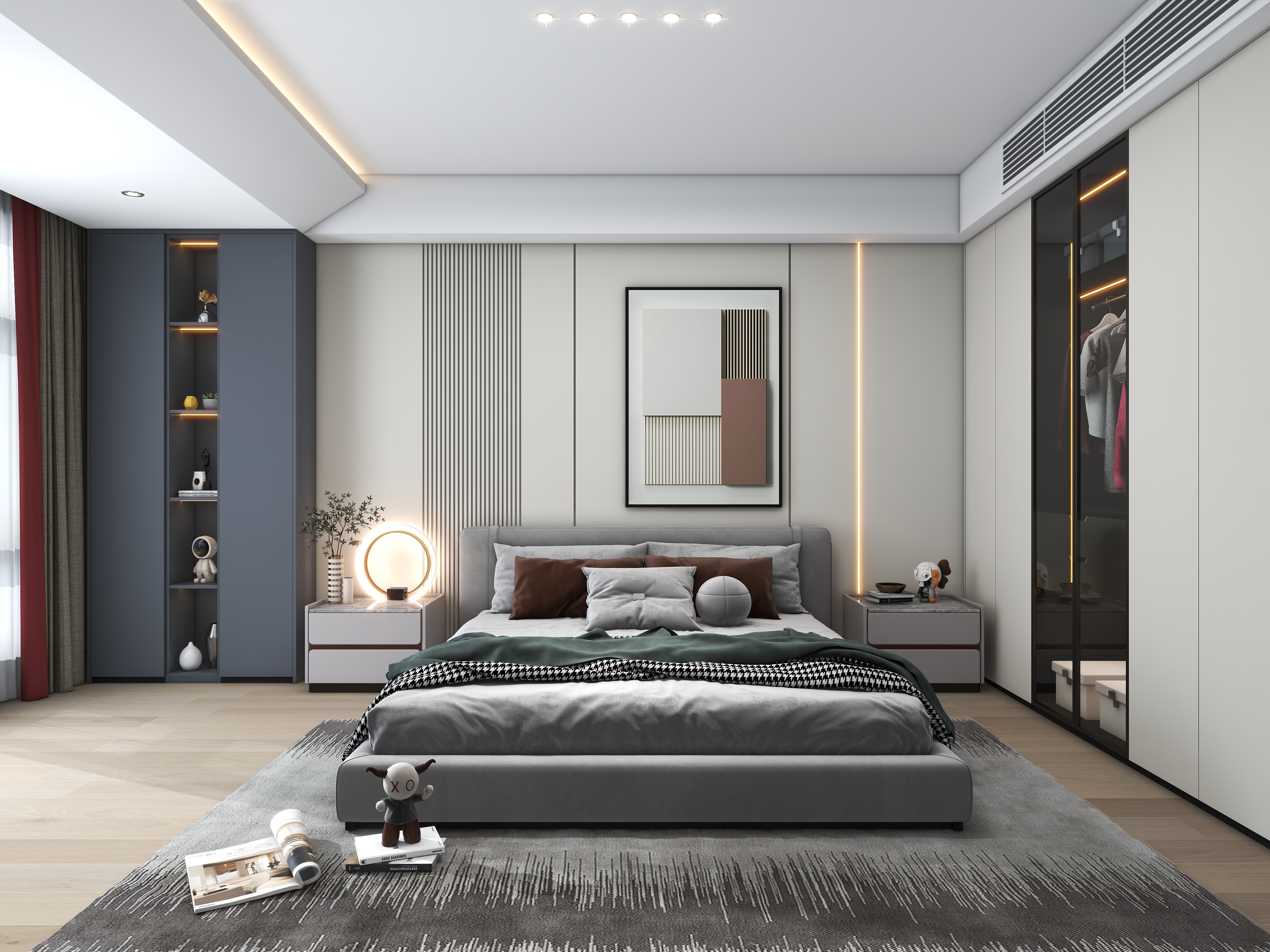 韦春勇-195平方现代无主灯-大平层（波澜）-装修设计方案