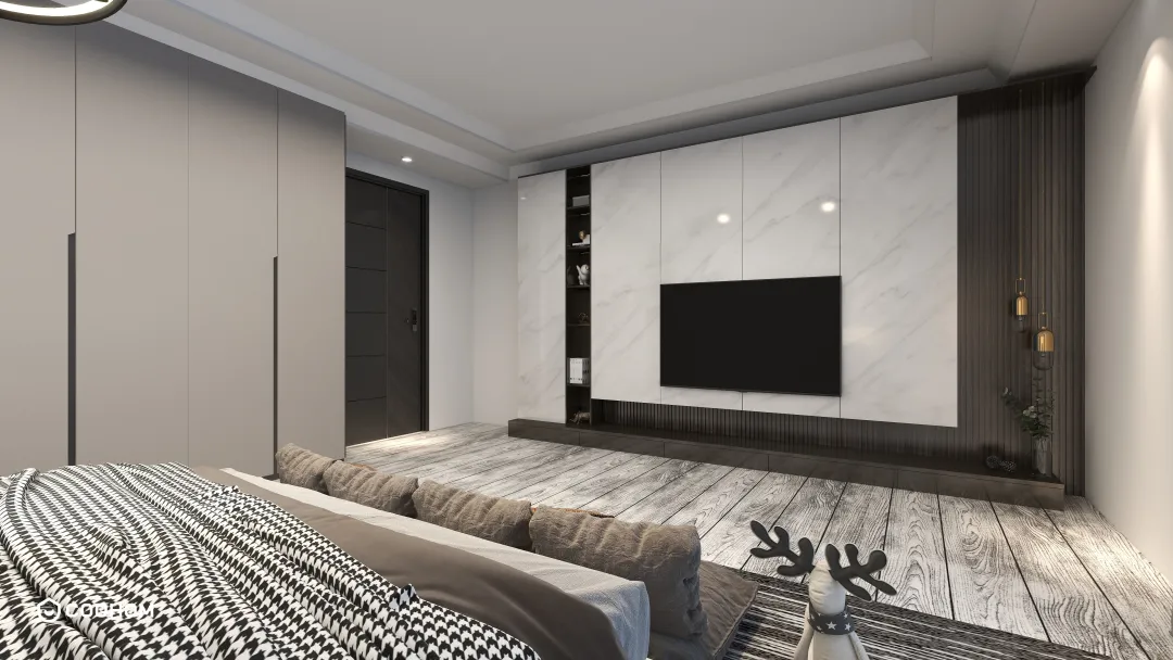 Mohamed Mokhtar的装修设计方案:modern bedroom 
