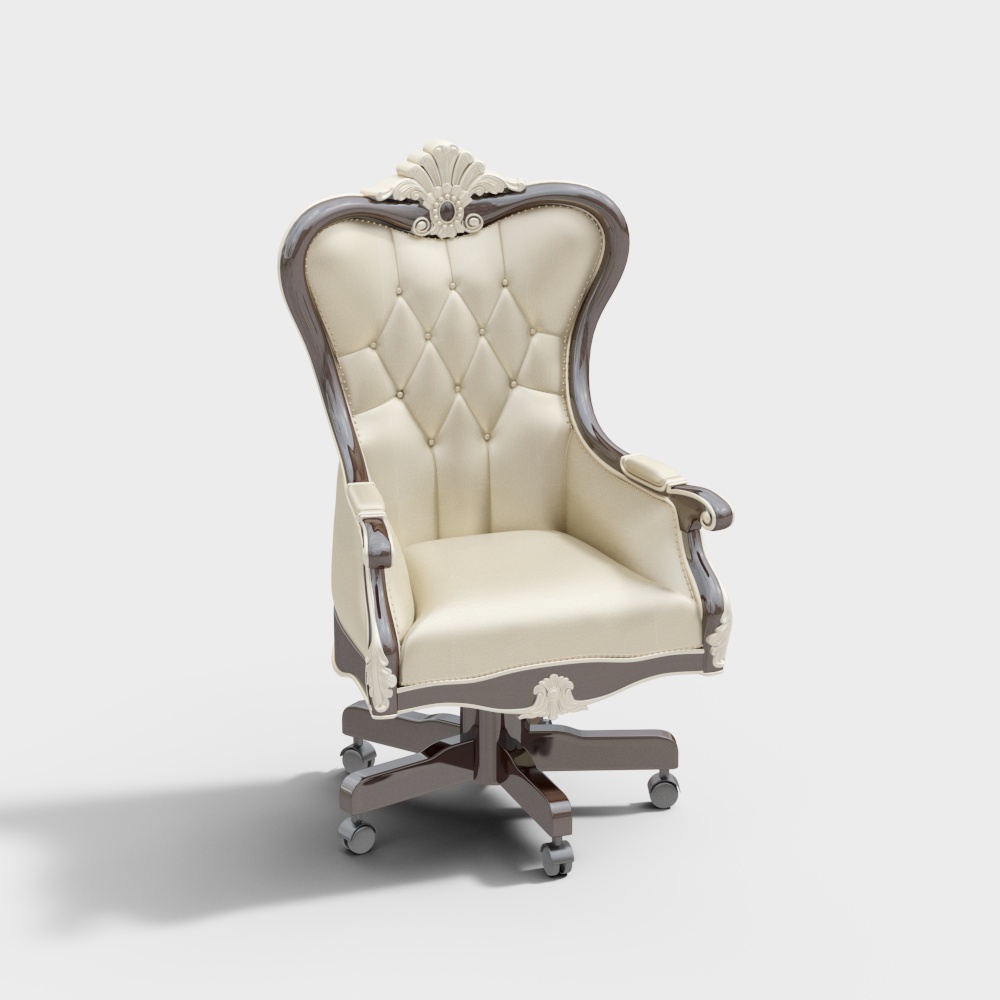 MH-8001老板椅-新古典-欧式3D模型