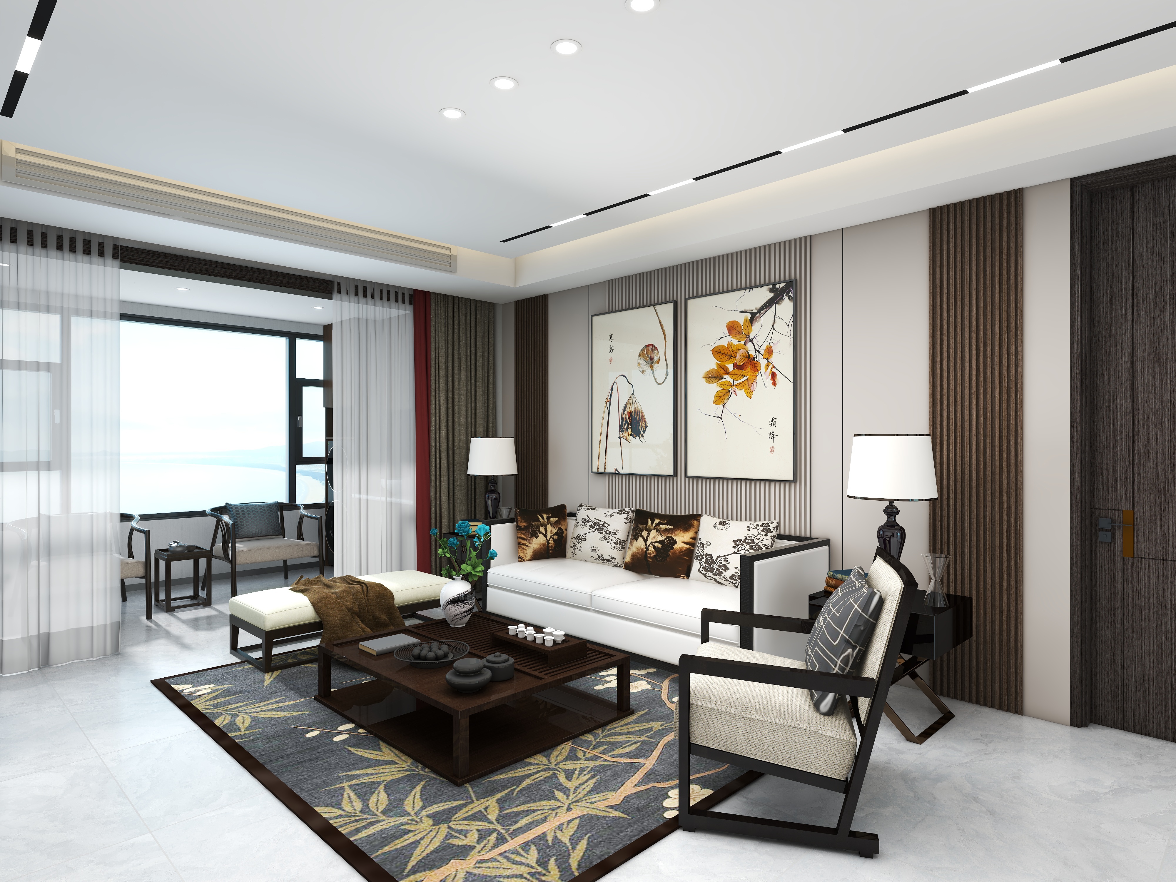 车春鹏-新中式装修效果图