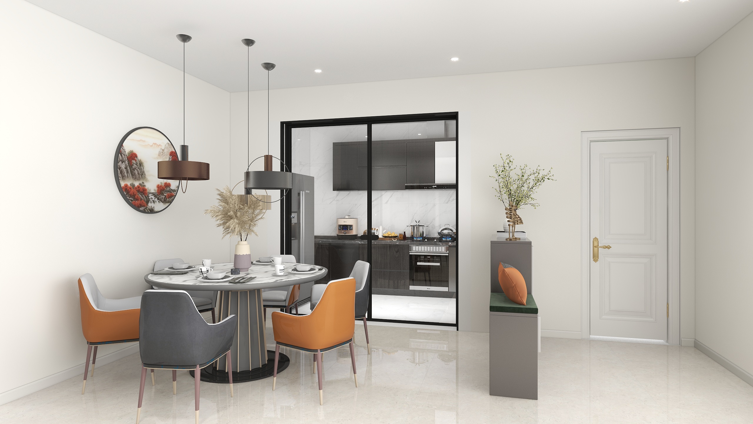 张肖丹-阳江市保利罗兰香谷，98平方装修效果图