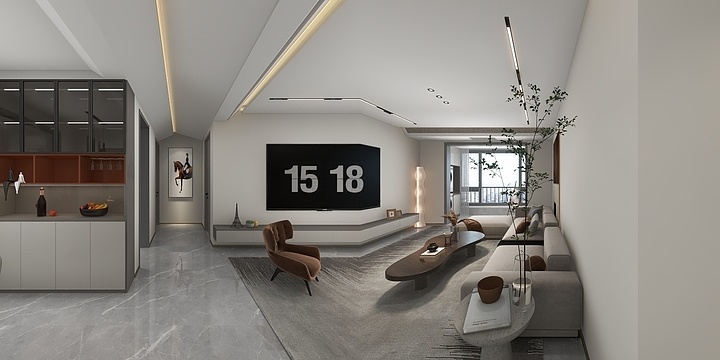 夏老师888-兴华樾府 124 c1户型.dw-装修设计方案