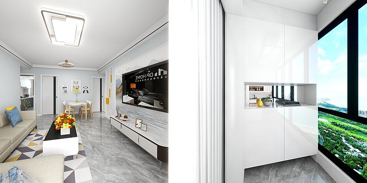 印阳装饰-设计师叶晨-俩房改三房-装修设计方案