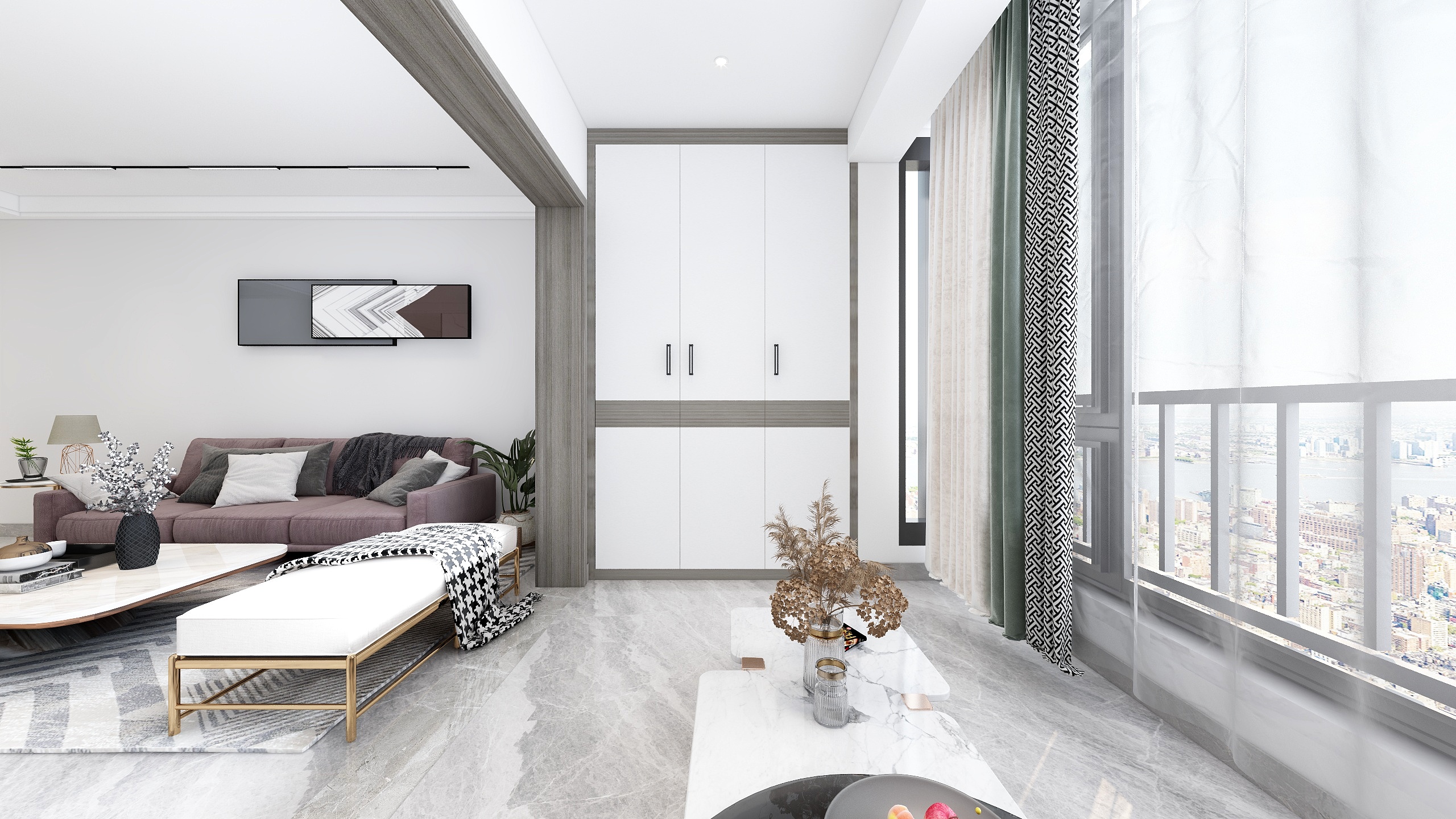 DL55rPCH-万锦名门122㎡3室-装修设计方案