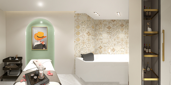 HZsilence-美容院金辉-装修设计方案