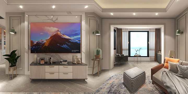 敏歌设计-龙光阳光海岸4室2厅111㎡-装修设计方案