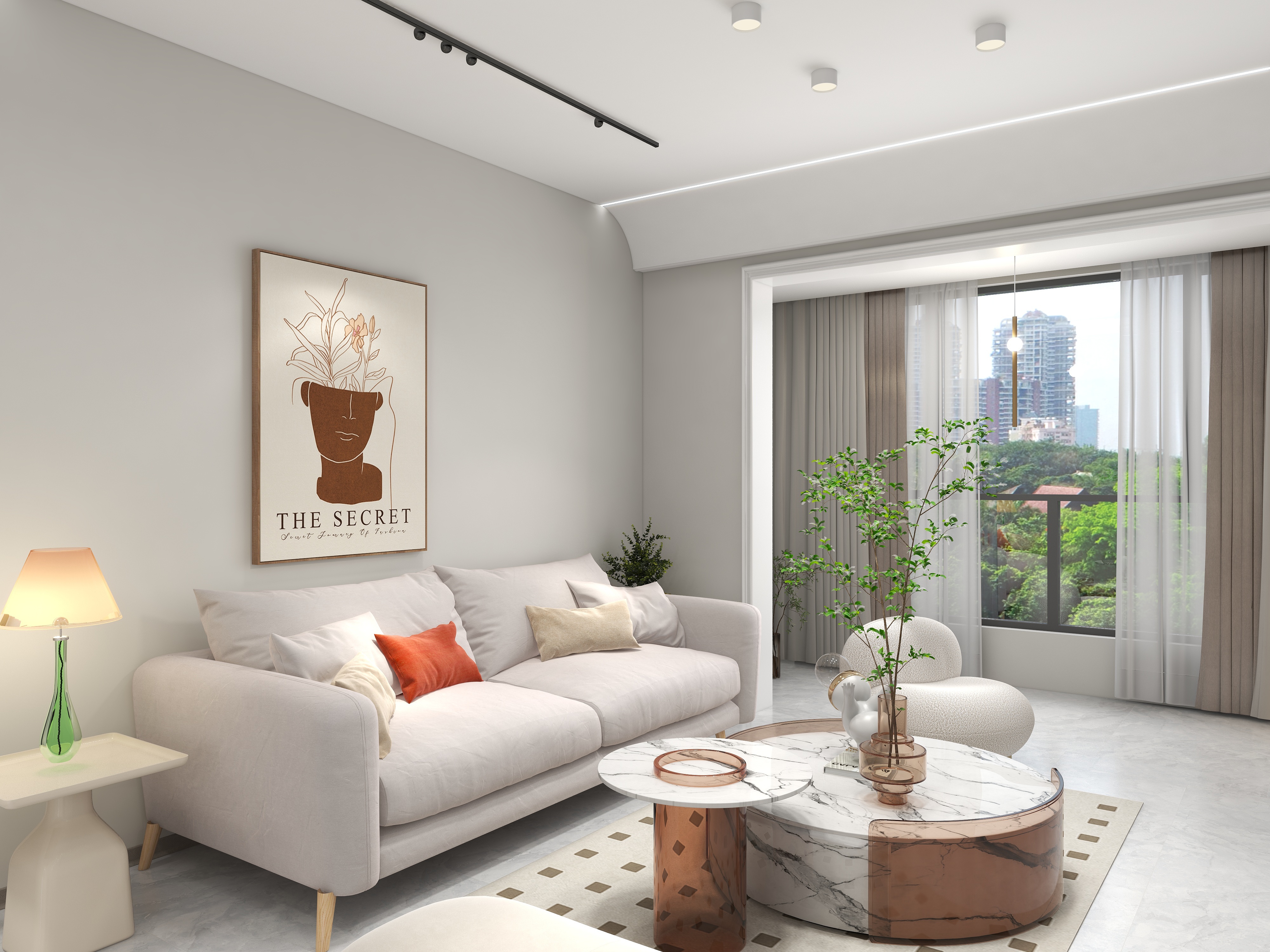 江油筑美aMhn-会昌小区107奶油风-装修设计方案