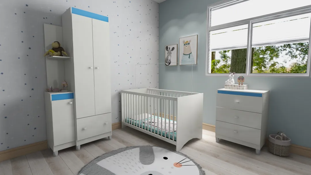 Henrique Estrada的装修设计方案:Baby Bedroom - Móveis Estrela Baby Furniture