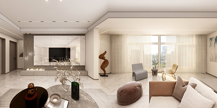 YX空間设计-现代简约-装修设计方案