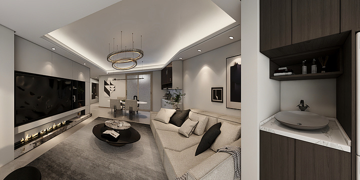 全景效果图案例--41-101-装修设计方案