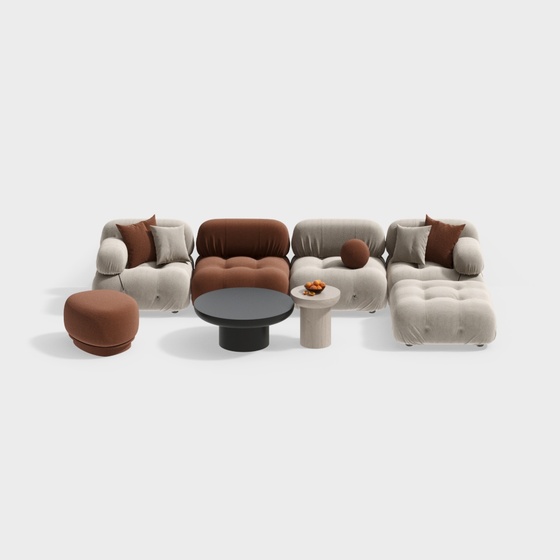 Scandinavian Seats & Sofas,Sectional Sofas,Gray