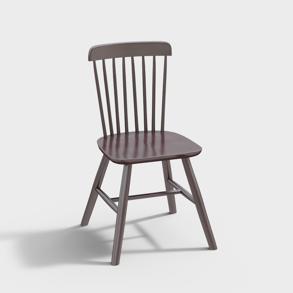 157-温莎椅3D模型