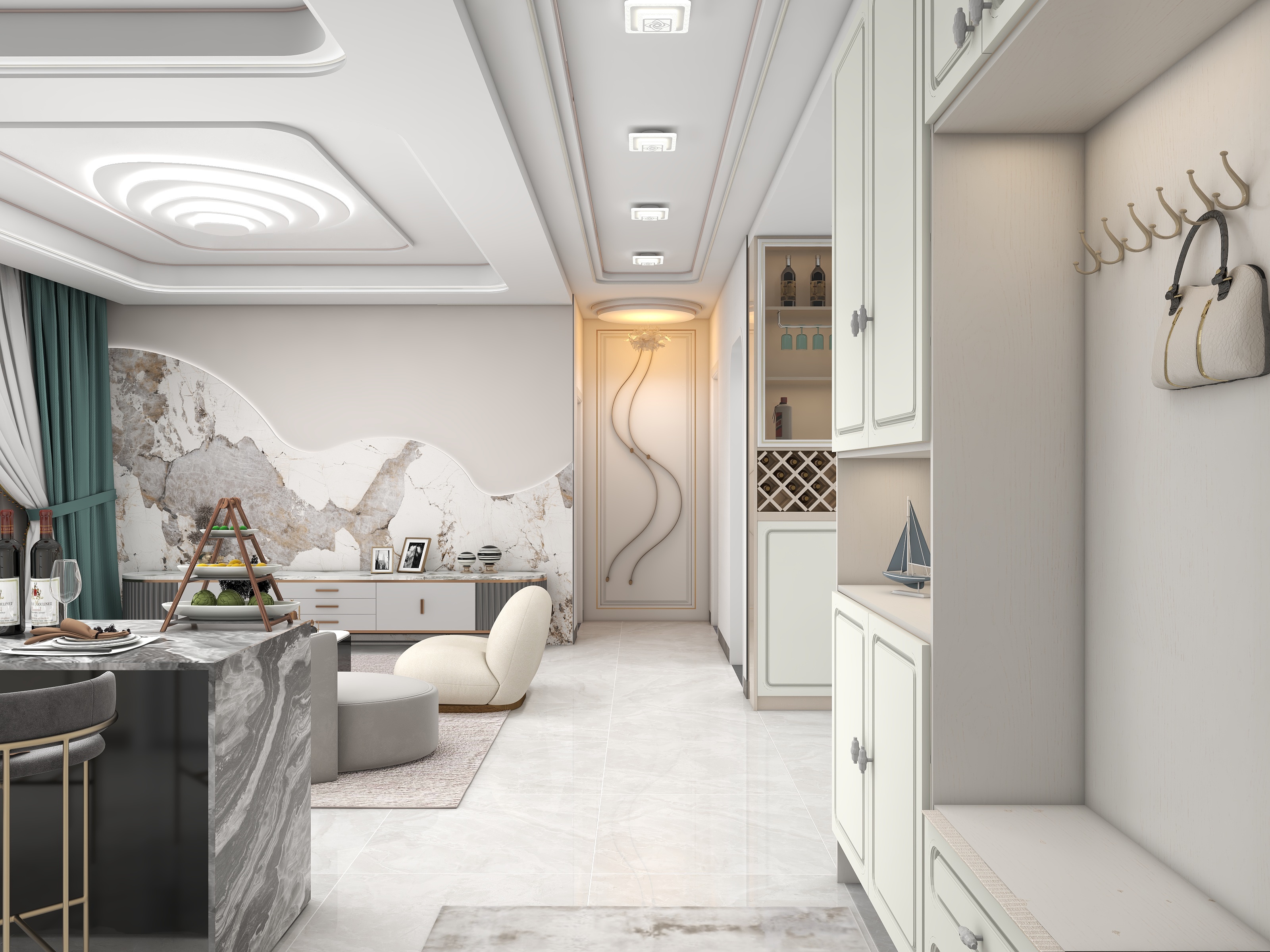 韩昊霖-125㎡三居-装修设计方案