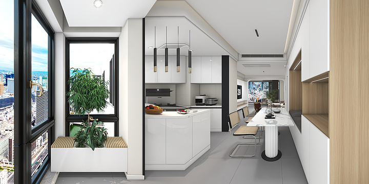 陈功丨全案设计-华泽城丨彭总雅居-奶油风-副本-装修设计方案