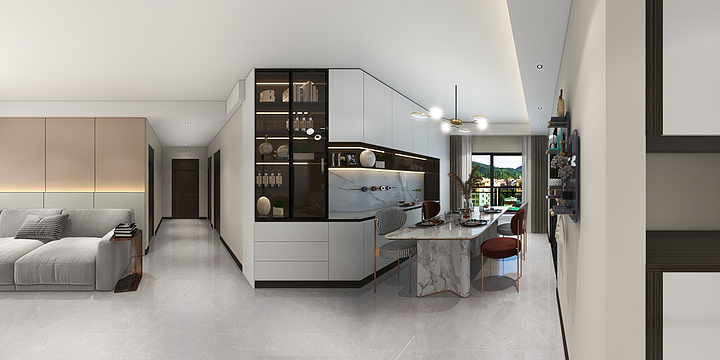 TKM设计-万科中天金域世家现代简约102㎡3室-装修设计方案