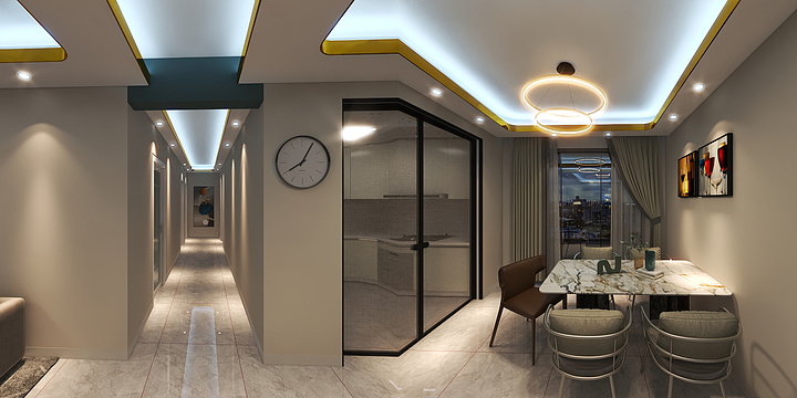 密达设计-8栋2号房-现代简约-装修设计方案