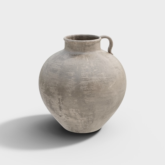 Wabi-sabi pottery pot